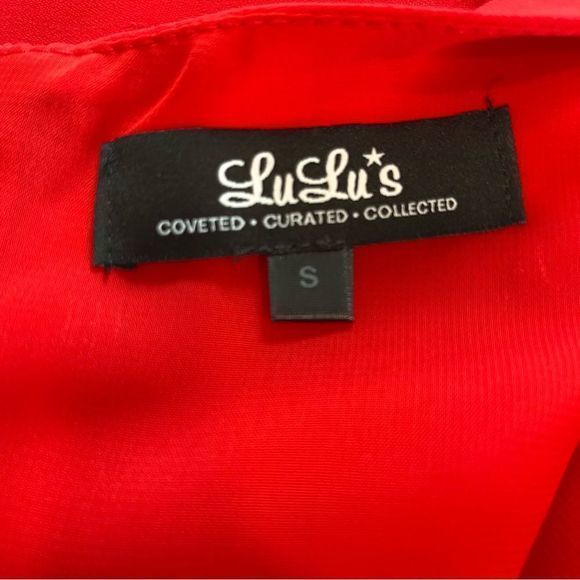 Lulus Shift and Shout‎ Red Shift Dress SMALL - Picture 11 of 12